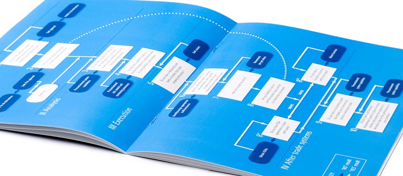 Flow chart in a financial publication