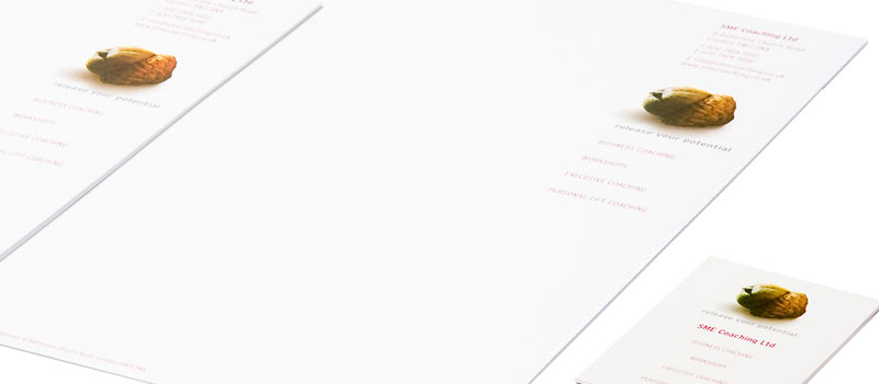 London business coach stationery design