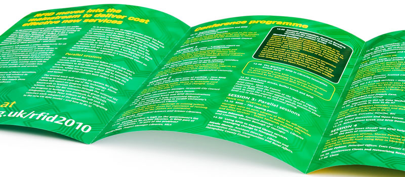 RFID conference brochure
